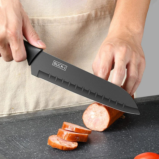 Kitchen Knife set Stainless steel Kitchen accessories Household Meat Cutting Fruit Peeling Knife, Advanced Knife Set Gift