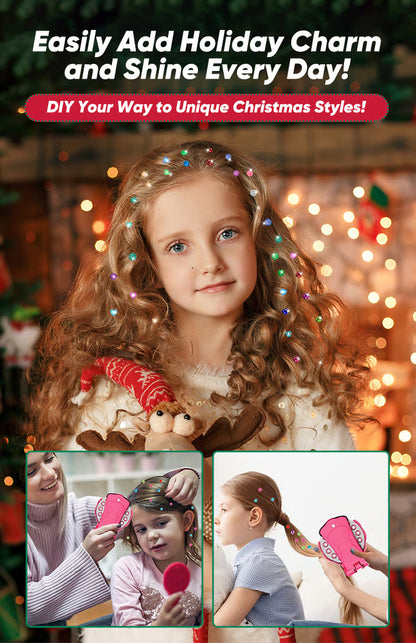 ✨Glitter Diamond Styling Tools Hair Gemstone Styling Set