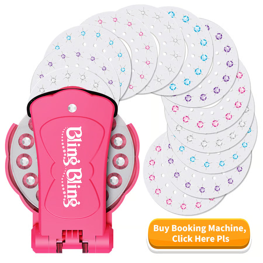 ✨Glitter Diamond Styling Tools Hair Gemstone Styling Set