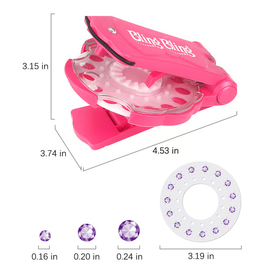 ✨Glitter Diamond Styling Tools Hair Gemstone Styling Set