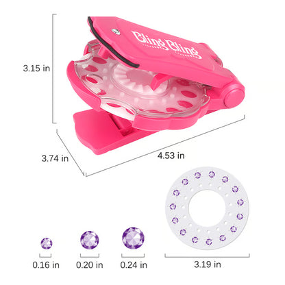 ✨Glitter Diamond Styling Tools Hair Gemstone Styling Set