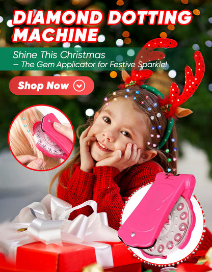 ✨Glitter Diamond Styling Tools Hair Gemstone Styling Set