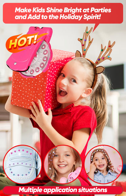 ✨Glitter Diamond Styling Tools Hair Gemstone Styling Set