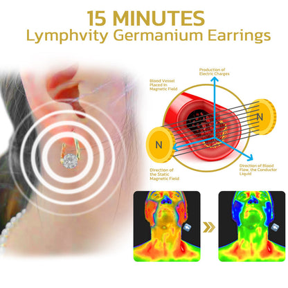(⏰ Final 3 Hours Only – 70% OFF! 🔥)Histone Lymphvity MagneTherapy Germanium Earrings