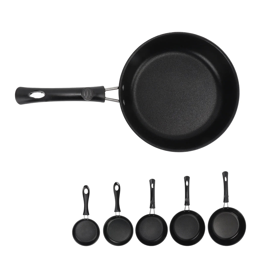 Frying Pan Skillet Light Smoke Frying Pan Professional Prevents Stick High Capacity Easy To Clean Heat Resistant for Home