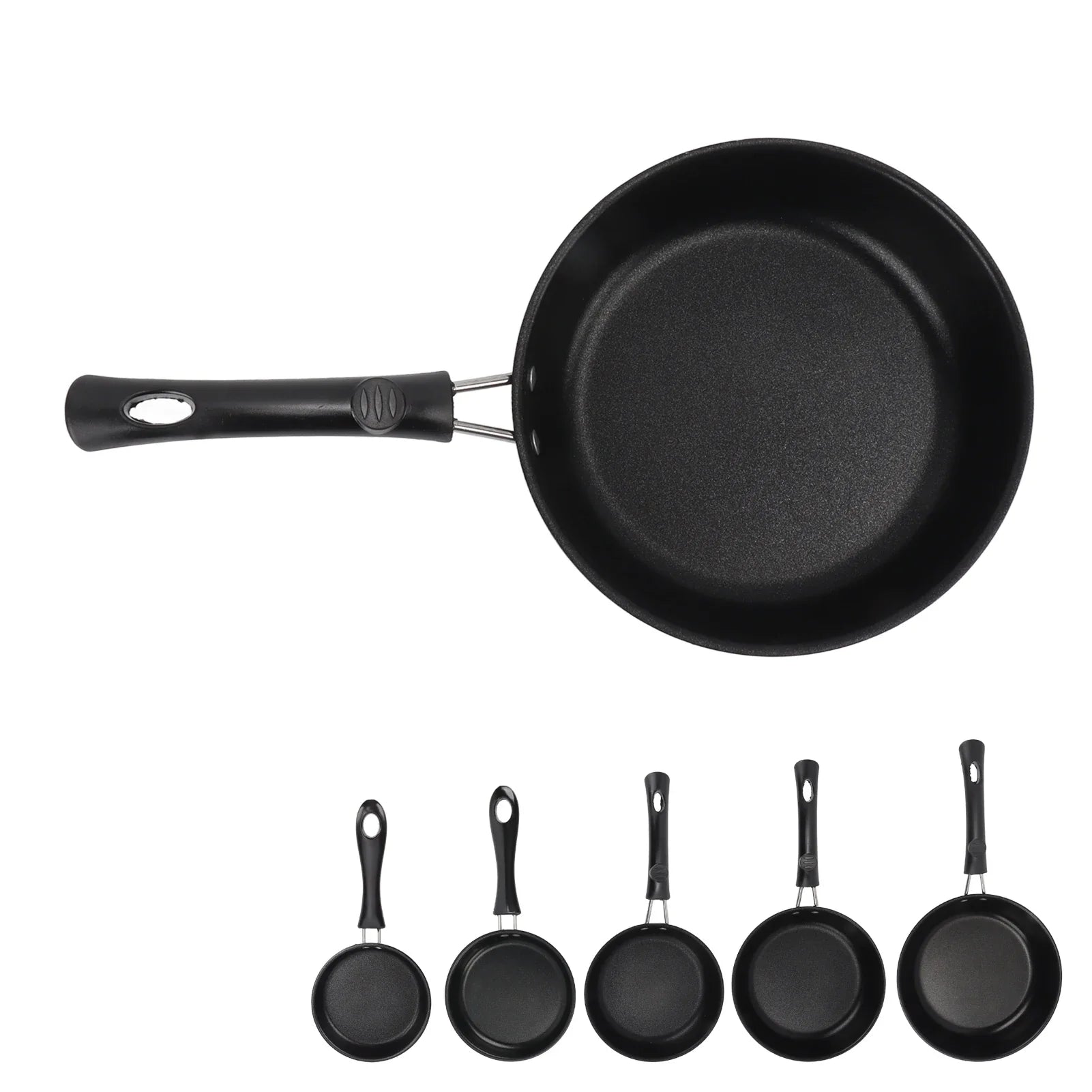 Frying Pan Skillet Light Smoke Frying Pan Professional Prevents Stick High Capacity Easy To Clean Heat Resistant for Home