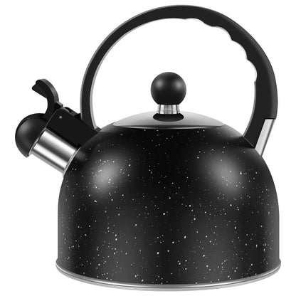 Whistling Kettle Stainless Steel Stove Top Kettle Rapid Boiling Stove Top Teapots with Whistle Spout for Gas Induction Cooker