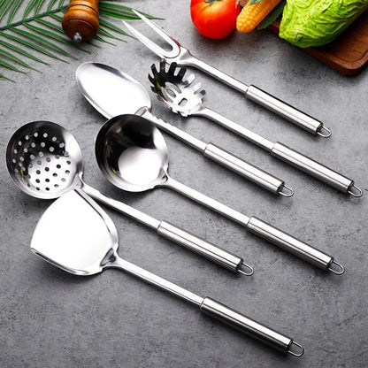Durable Stainless Steel Wok Spatula Long Handle Kitchen Gadgets Kitchen Cooking Utensil Set Steak Shovel Cooking Tools