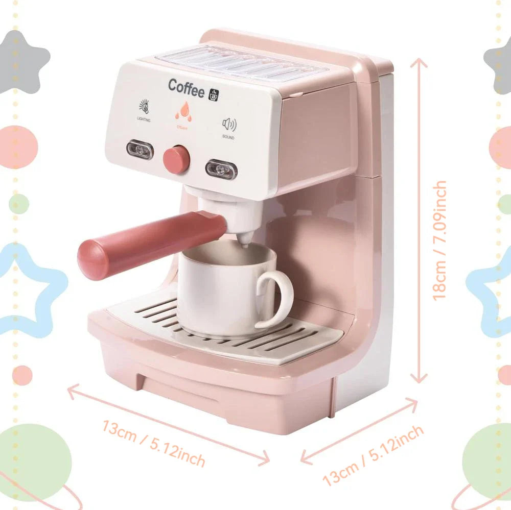 Coffee Maker Toy, Interactive Simulation, Light & Sound Effects, Perfect for Pretend Play
