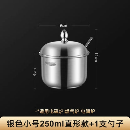 Stainless steel seasoning jar Household kitchen pepper salt seasoning jar kitchen utensils