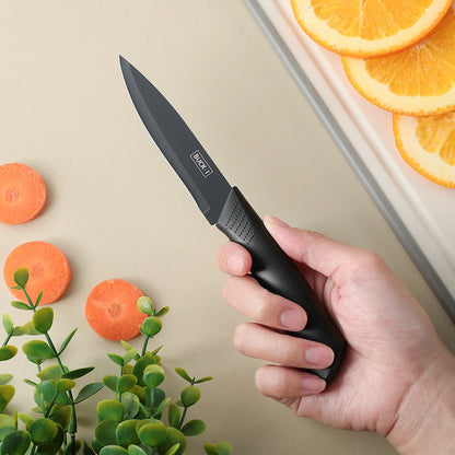 3/5pcs Kitchen knife set, high-grade black steel knife set Gift knife Stainless steel kitchen utensils household knives