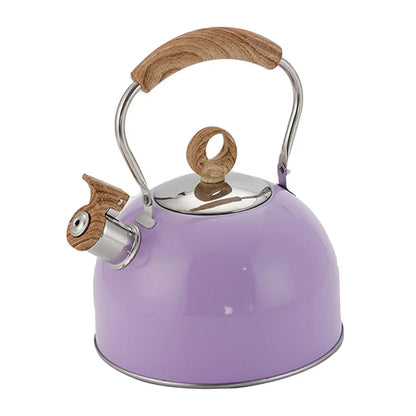 Whistling Tea Kettle for Stove Top 2.5L Stainless Steel Kettle with Heat Resistant Handle for Fast Boiling Coffee Milk and Tea
