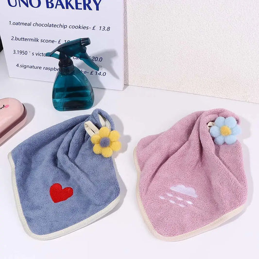 Fleece Kitchen Rags Kitchen Cleaning Bathroom Kitchen Wipe Microfiber Towel Handkerchief Dishcloths Hand Towel Kitchen Towels
