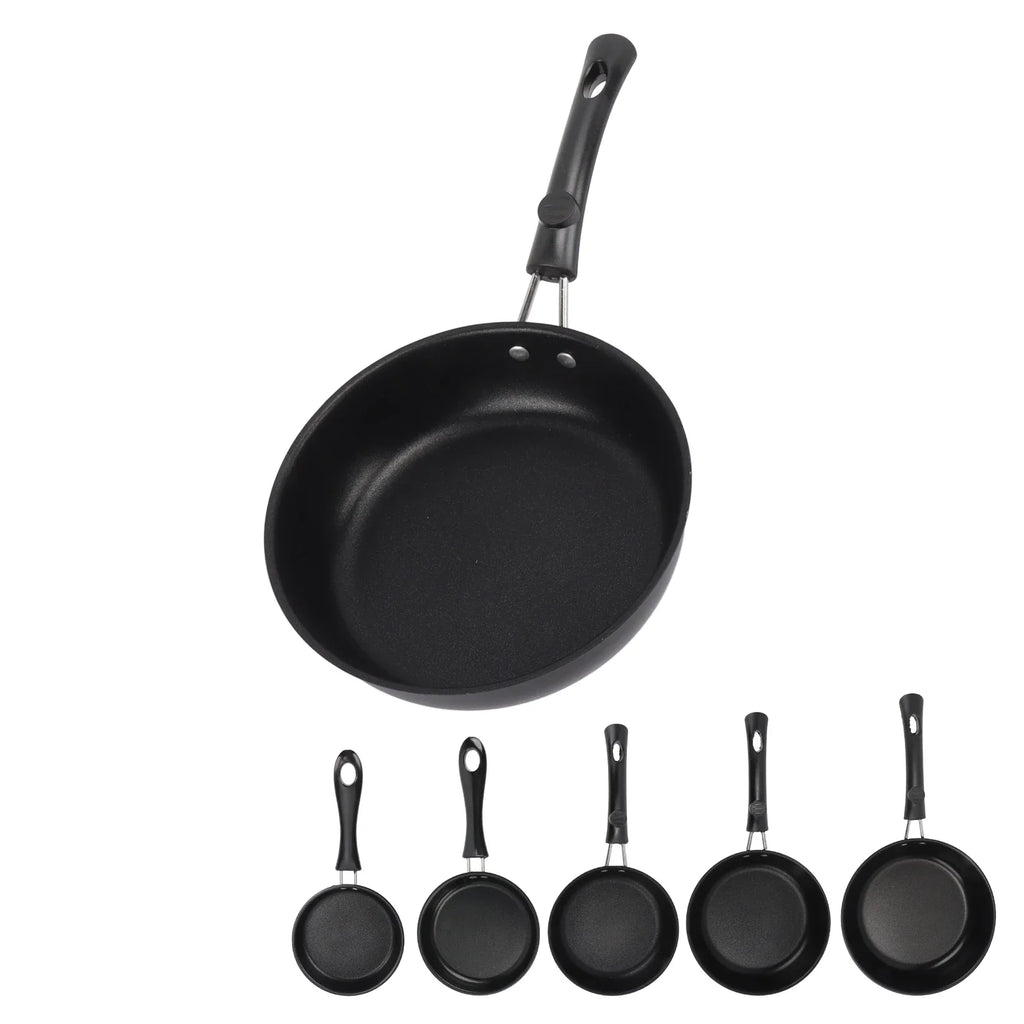 Frying Pan Skillet Light Smoke Frying Pan Professional Prevents Stick High Capacity Easy To Clean Heat Resistant for Home