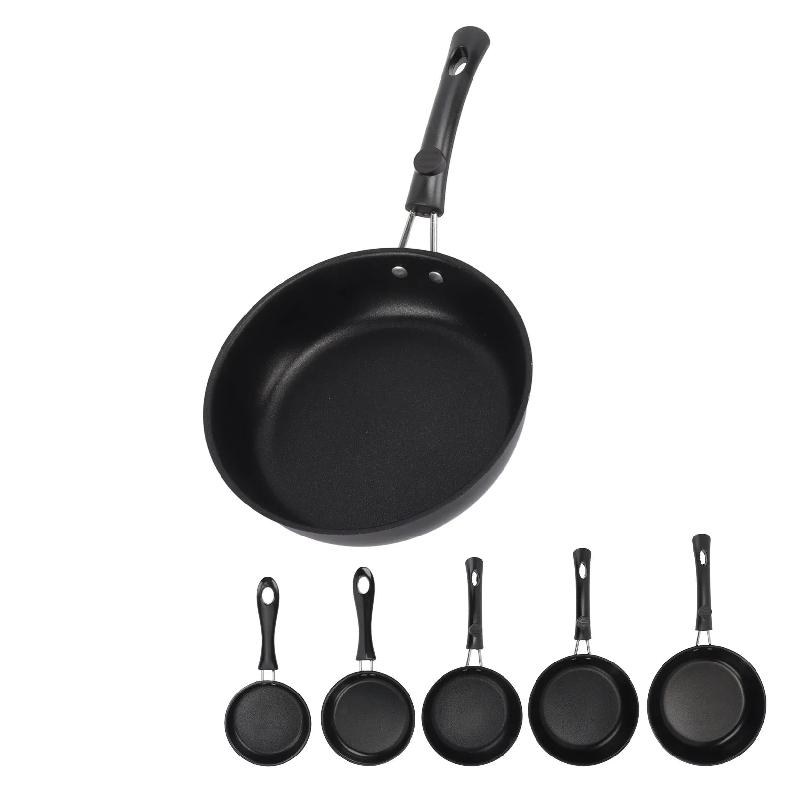 Frying Pan Skillet Light Smoke Frying Pan Professional Prevents Stick High Capacity Easy To Clean Heat Resistant for Home
