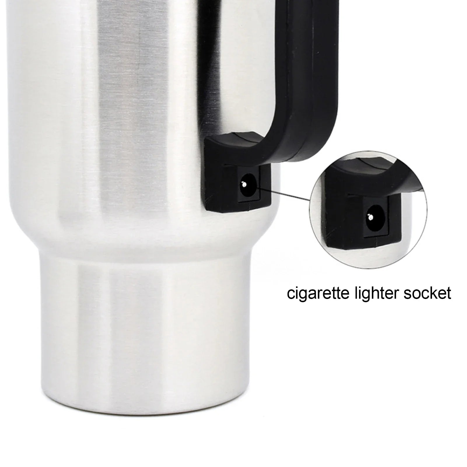Car Electric Kettle Stainless Steel 450ml Kettle Pot Heated Automatic Shut Off for Water Tea Coffee Milk Car Kettle Thermos