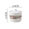 Vintage Ceramic Seasoning Jar Creative Salt Jar Sugar Jar Pepper Jars Spice Jars Seasoning Storage Container Home Seasoning Tool