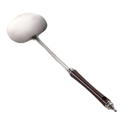 Stainless Steel Wok Spatula Long Wooden Handle Kitchen Utensils Chef-specific Mushroom Shovel Kitchen Accessories Essentials