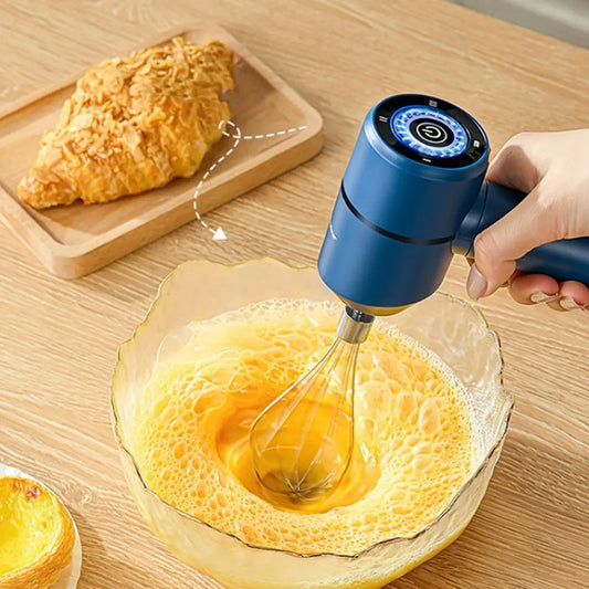 Portable Blender Mixer Kitchen Milk Frother Egg Beater Cake Baking Kneading Mixer Hand Mixer Electric Bamboo Whisk Matcha Brush