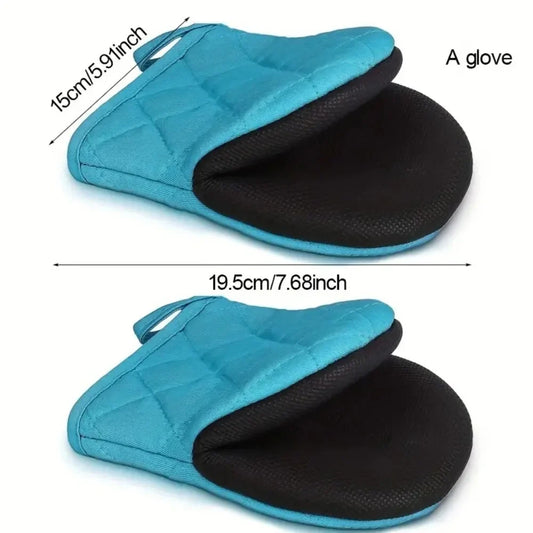 Oven Mitts 500°F Heat Resistant Oven Mitts, Non-Slip Grilling Mitts, Kitchen Safe Cooking Mitts