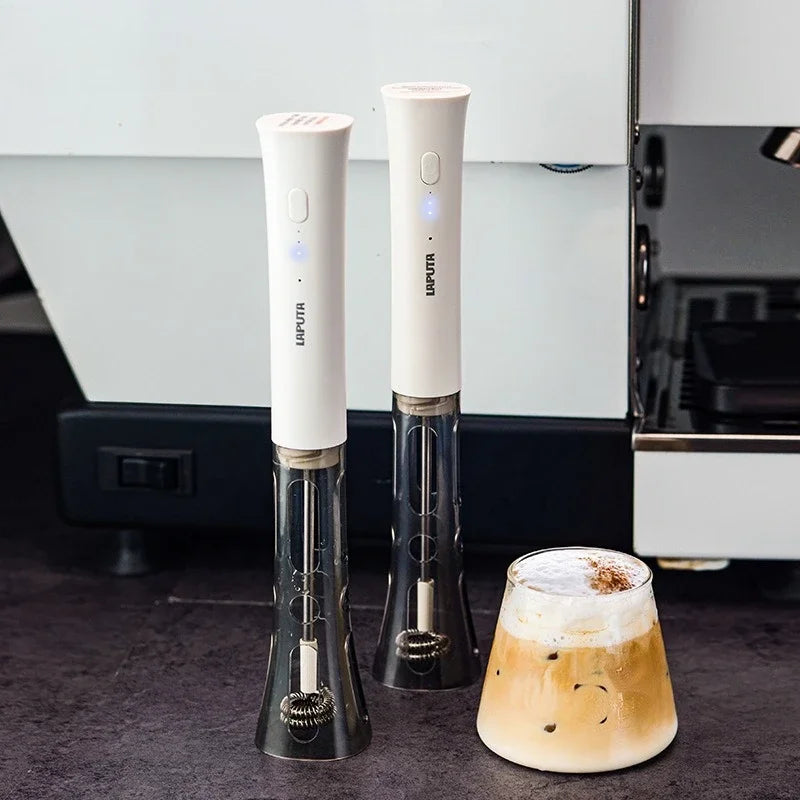 Coffee Milk Frother Portable Electric Milk Frothers Kitchen Miniature Milks Foam Machine Decoration Mixer Blender Coffeeware