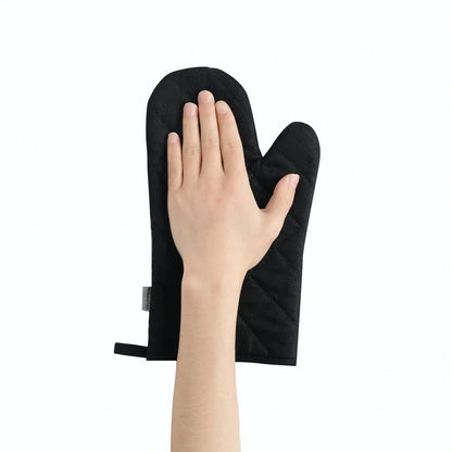 Oven Mitts 2 pcs Set,High Heat Resistant 500 Degree Extra Thicken Long Kitchen Cotton Oven Glove for Cooking