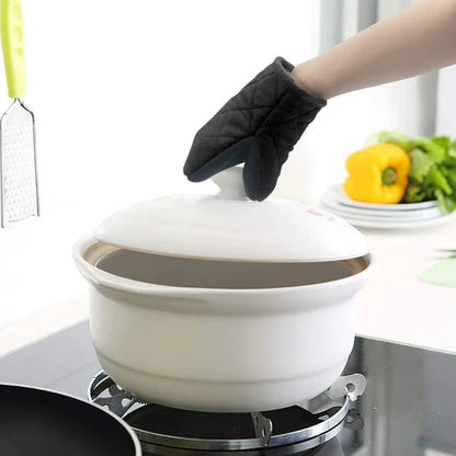 Oven Mitts 500°F Heat Resistant Oven Mitts, Non-Slip Grilling Mitts, Kitchen Safe Cooking Mitts