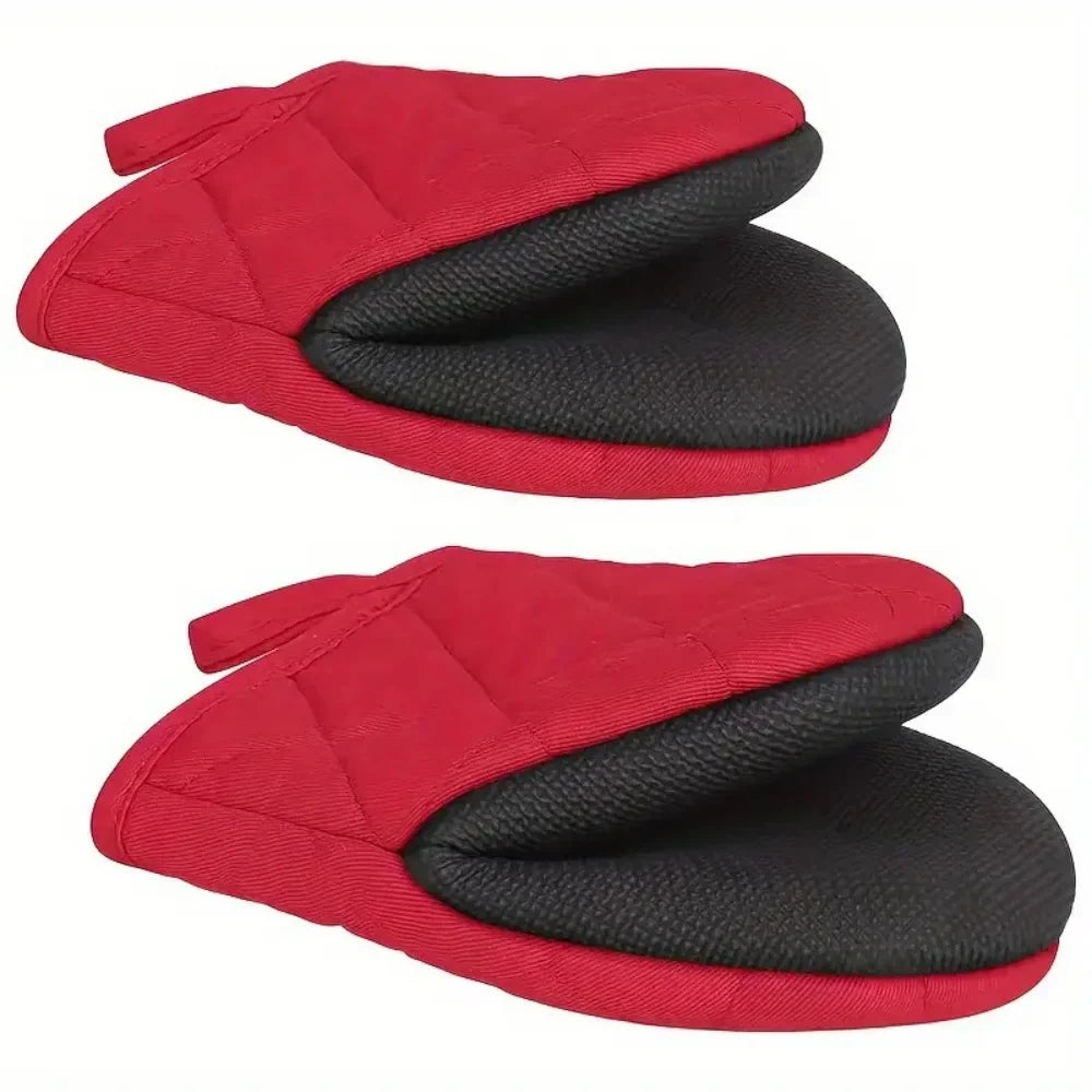 Oven Mitts 500°F Heat Resistant Oven Mitts, Non-Slip Grilling Mitts, Kitchen Safe Cooking Mitts