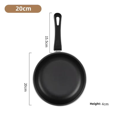 3Pcs/set Frying Pan Non-stick Skillet Steak Flat Cooking Pan Iron Pancake Egg Fryer Cast Iron Kitchen Cooking Tools 20/25/30cm