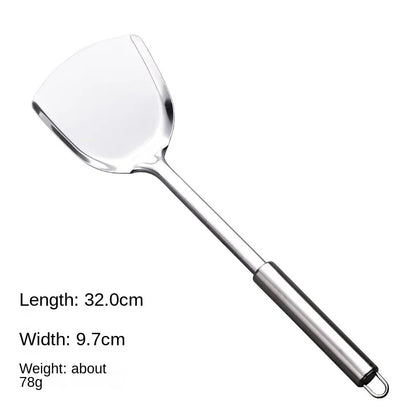 Durable Stainless Steel Wok Spatula Long Handle Kitchen Gadgets Kitchen Cooking Utensil Set Steak Shovel Cooking Tools