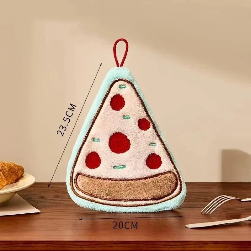 Kitchen Hand Towel Bathroom Absorbent Hand Towel Wall Hanging Cloth Thickened Handkerchief For Kitchen Hand Towel Cleaning Cloth