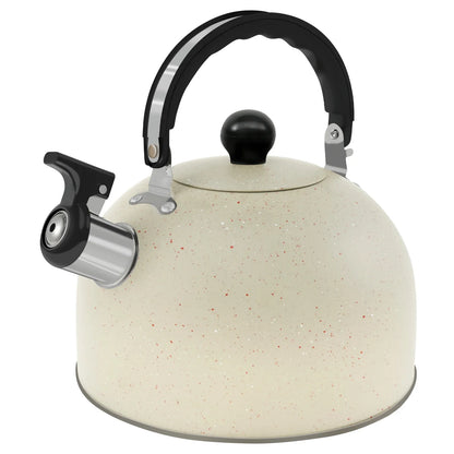 Whistling Kettle Stainless Steel Stove Top Kettle Rapid Boiling Stove Top Teapots with Whistle Spout for Gas Induction Cooker