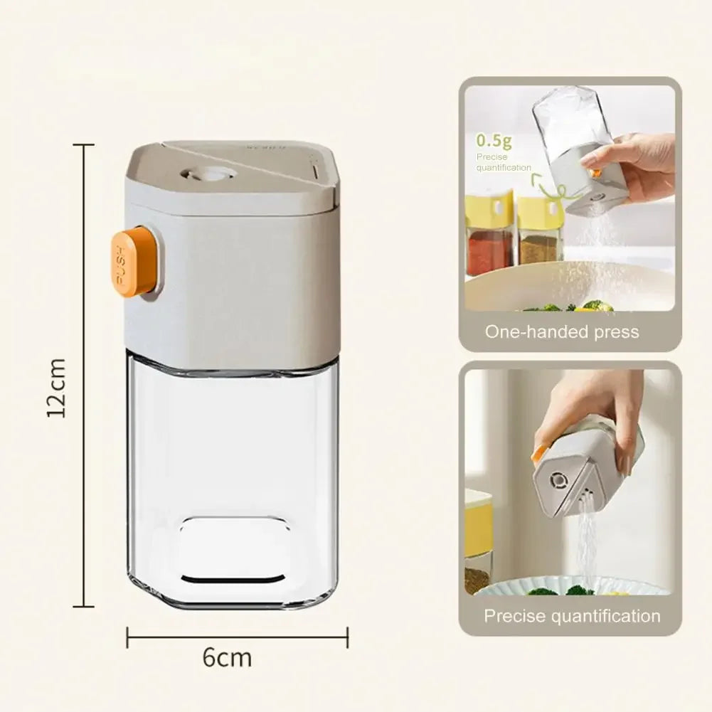 Seasoning Bottle with Precise Control Precision Salt Spice Shaker Set with Moisture-proof for Camping for Salt for Quantitative
