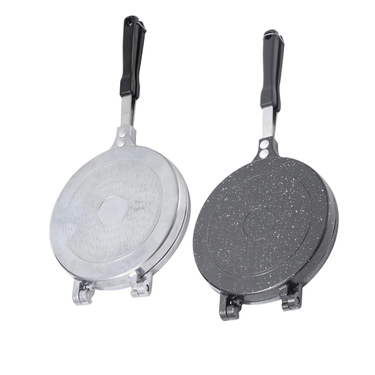 Double Sided Frying Pan Aluminum Alloy Nonstick Pancake Pan Sandwich Baking Pan Maker For Kitchen Omelets Pancakes Breakfast