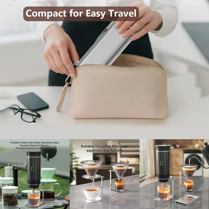 Coffee Maker Stand, Portable & Foldable Espresso Machine Stand, Office Coffee Stand With Base