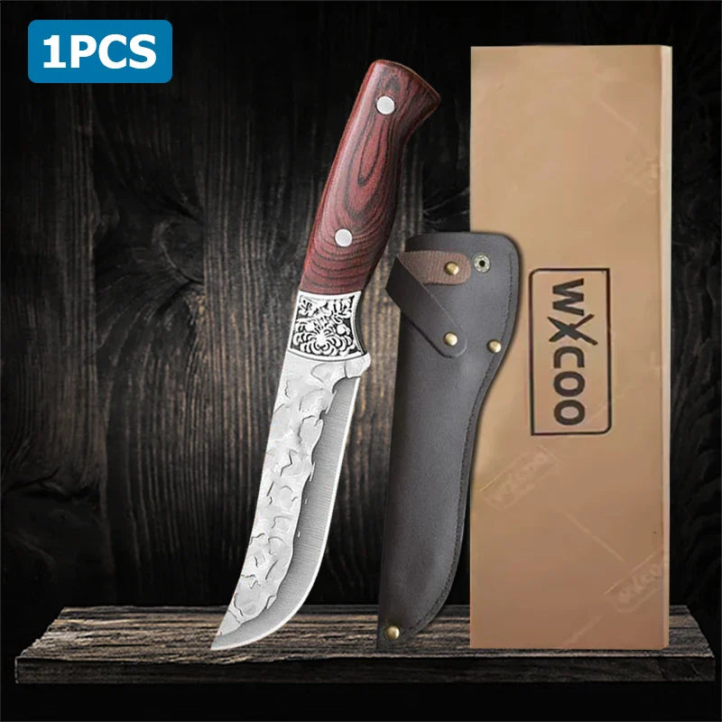 Hand Forged Butcher Knife Set Kitchen Supplies Professional Meat Cleaver Chef Kitchen Knife Multifunctional Boning Knife 1~3pcs
