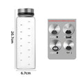 200/300/500ml High Borosilicate Glass Seasoning Can Salt Sesame Solid Condiment Seal Bottle Pepper Spice Shaker With Rotary Lid