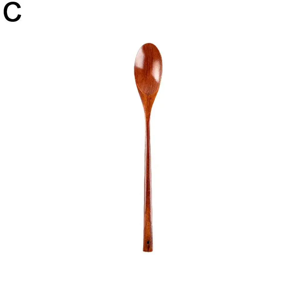 Natural Wooden Long Handle Spoon Simple Design Cooking Stirring Spoon With Long Handle Easy To Care For And Clean Kitchen Utensi