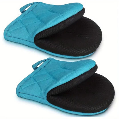 Oven Mitts 500°F Heat Resistant Oven Mitts, Non-Slip Grilling Mitts, Kitchen Safe Cooking Mitts