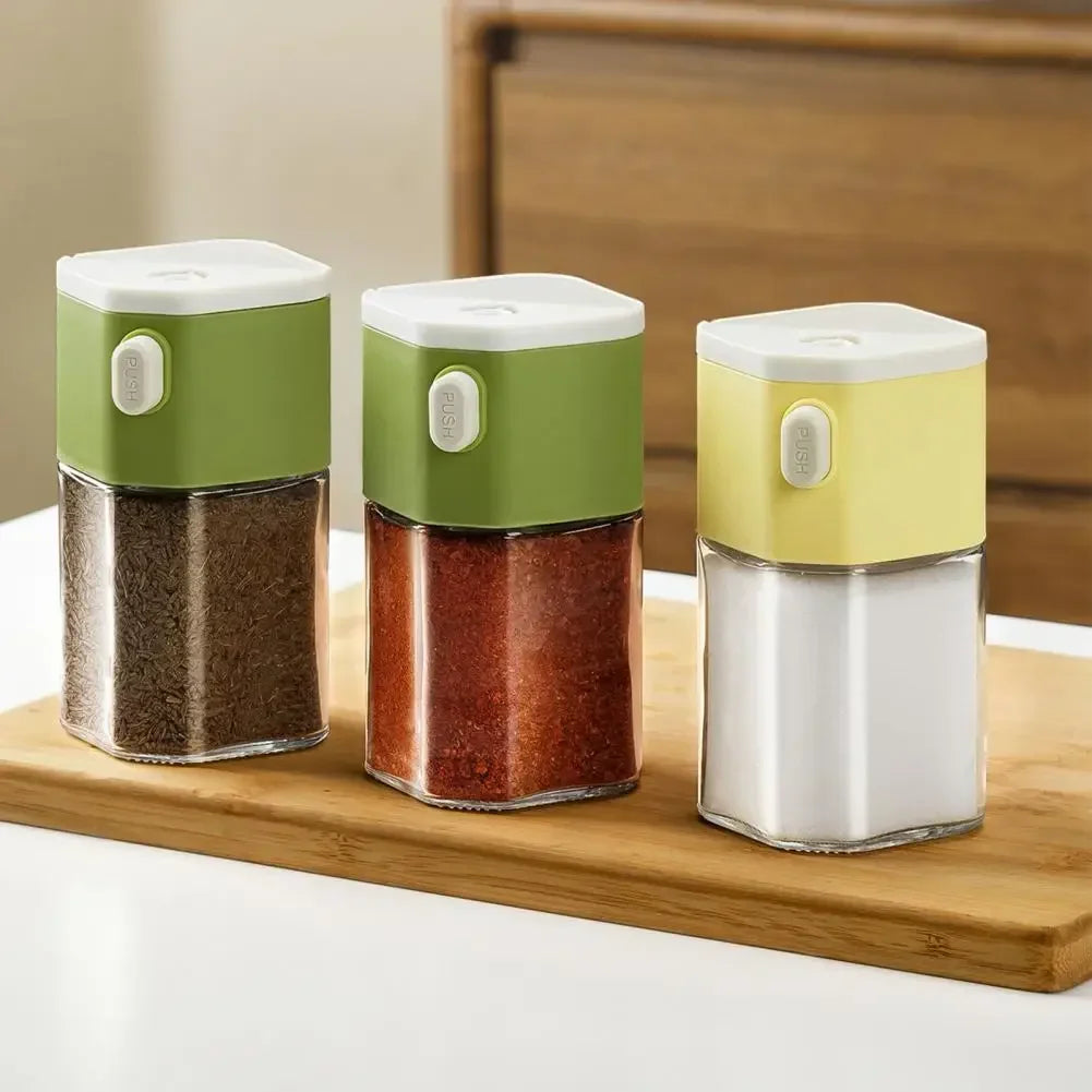 Seasoning Bottle with Precise Control Precision Salt Spice Shaker Set with Moisture-proof for Camping for Salt for Quantitative