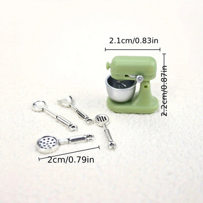 1 set of Christmas decoration miniature kitchen scene blender set, collectible for miniature enthusiasts.photography props