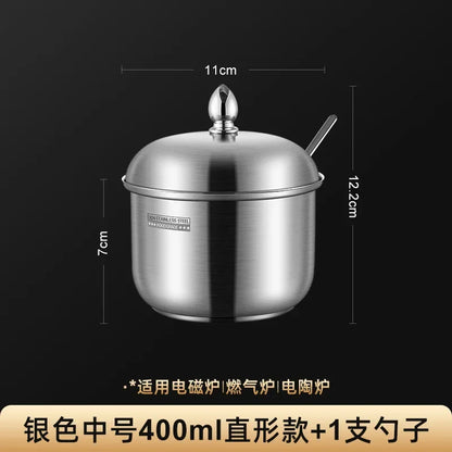 Stainless steel seasoning jar Household kitchen pepper salt seasoning jar kitchen utensils