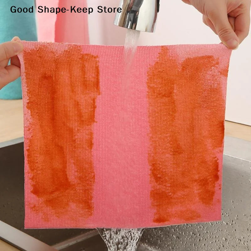 1 Roll/20pcs Quick-Dry Kitchen Towels Microfiber Cleaning Cloths Reusable Lint-Free Towels For Kitchen Super Absorbent