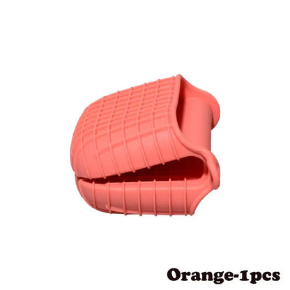 Oven Mitts Silicone Heat Resistant Pinch Mitts Anti Scalding Non Slip Gloves Clips Pot Holder Kitchen Cooking Baking Gloves