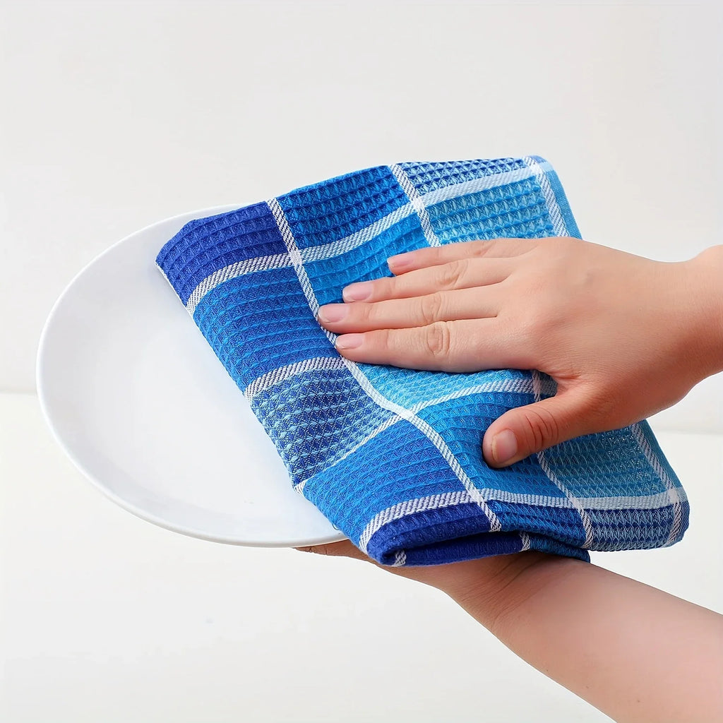 3-Pack, 38Cm*65Cm, Soft and Absorbent Kitchen Towels, with Colorful Checkered Pattern Dishcloths, Suitable for Drying Dishes and Household Use, Machine Washable, Stylish Dish Towels, Modern Design, High-Quality Weaving, Multi