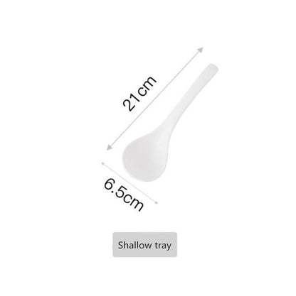Creative English alphabet White Dinner Plate  Ceramic Kitchen Plate Tableware Set Food Dishes Rice Salad Noodles Bowl Soup