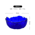 Group buy Phnom Penh salad bowl creative net red home living room transparent fruit plate set glass bowl dessert bowl ins