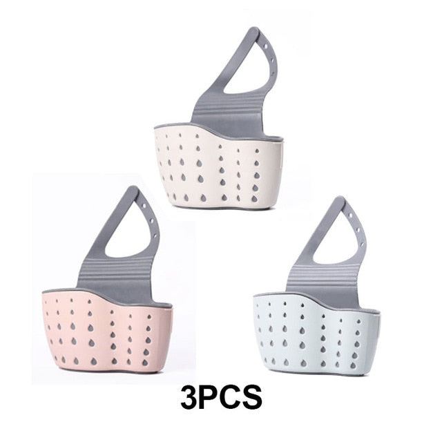Sink Shelf Soap Sponge Drain Rack Bathroom Holder Kitchen Storage Suction Cup Kitchen Organizer Sink kitchen Accessories Wash