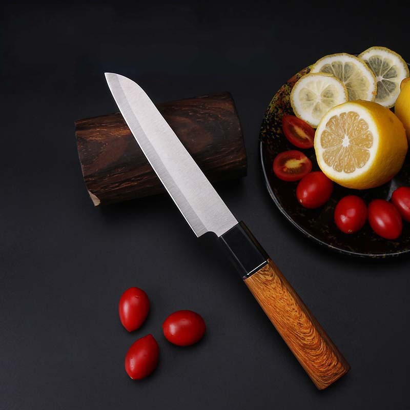 Portable Fruit Paring Knife Stainless Steel Kitchen Knife Vegetables Slicing Mini Chef Knife Outdoor Survival Camping BBQ Knife