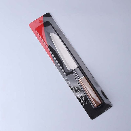 Portable Fruit Paring Knife Stainless Steel Kitchen Knife Vegetables Slicing Mini Chef Knife Outdoor Survival Camping BBQ Knife
